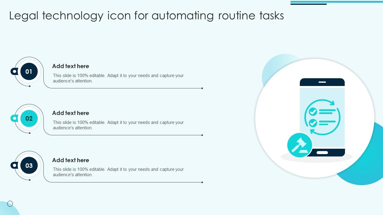 Legal Technology Icon For Automating Routine Tasks
