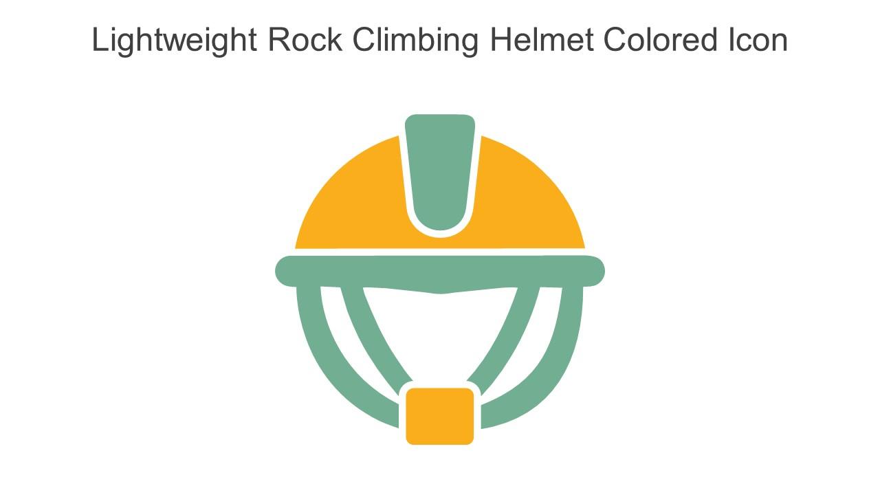 Lightweight Rock Climbing Helmet Colored Icon In Powerpoint Pptx Png And Editable Eps Format