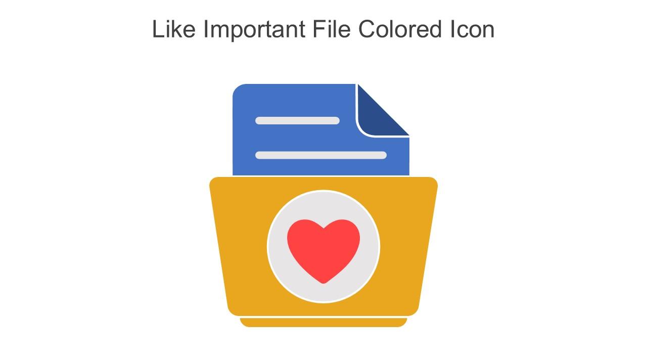 Like Important File Colored Icon In Powerpoint Pptx Png And Editable Eps Format