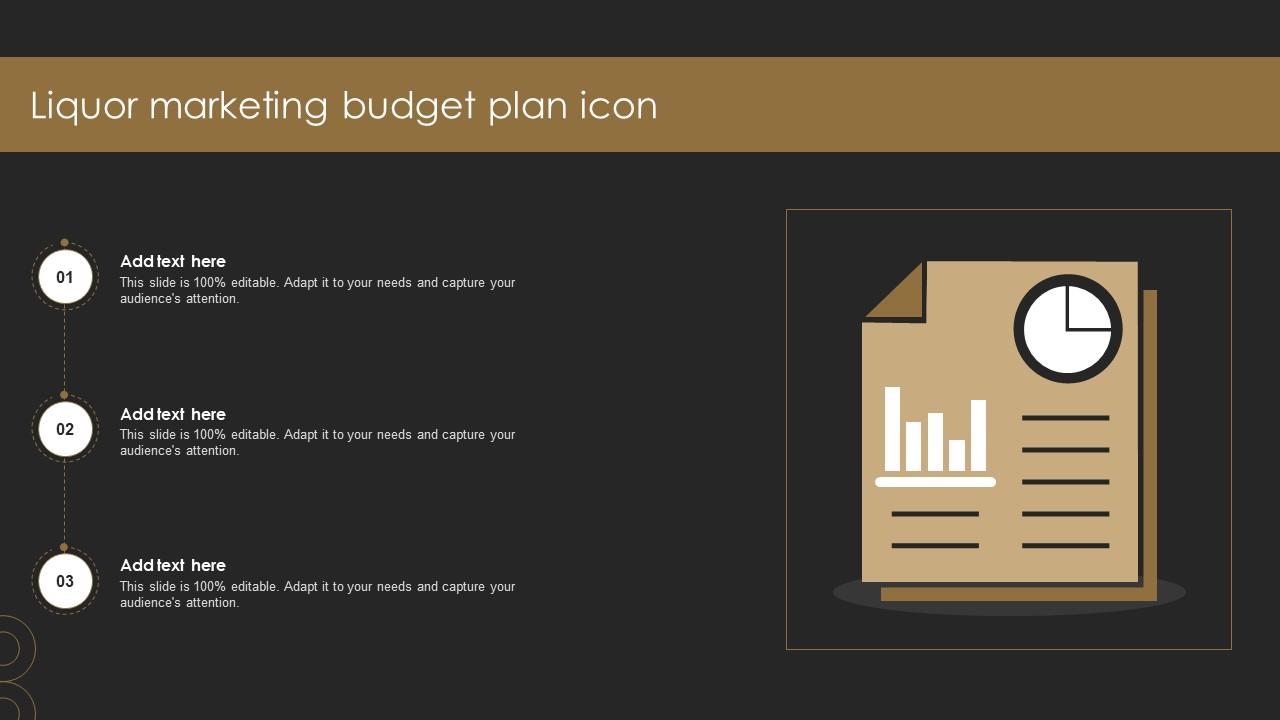 Liquor Marketing Budget Plan Icon Ppt Powerpoint