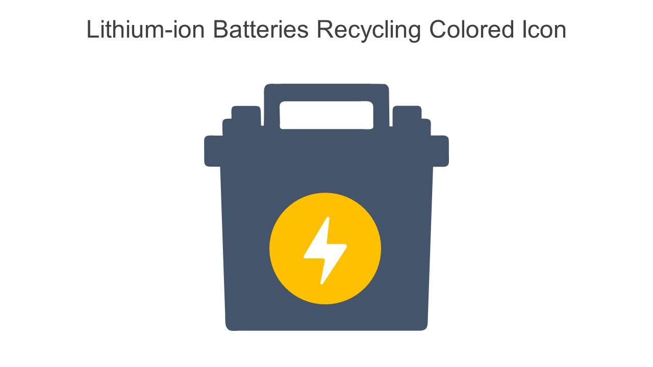 Lithiumion Batteries Recycling Colored Icon In Powerpoint Pptx Png And Editable Eps Format