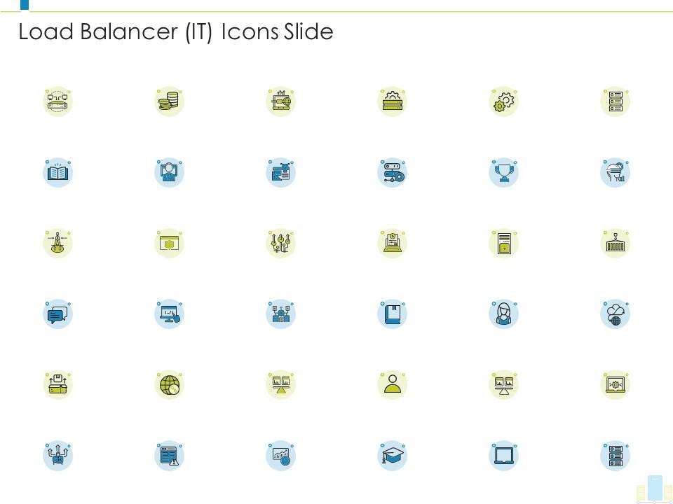 Load balancer it icons slide ppt powerpoint presentation file Slide01
