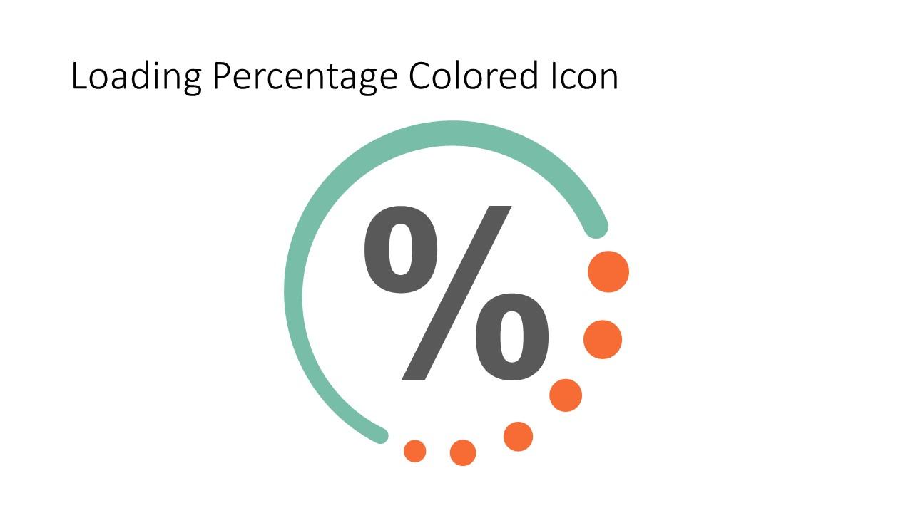 Loading Percentage Colored Icon In Powerpoint Pptx Png And Editable Eps Format Slide01