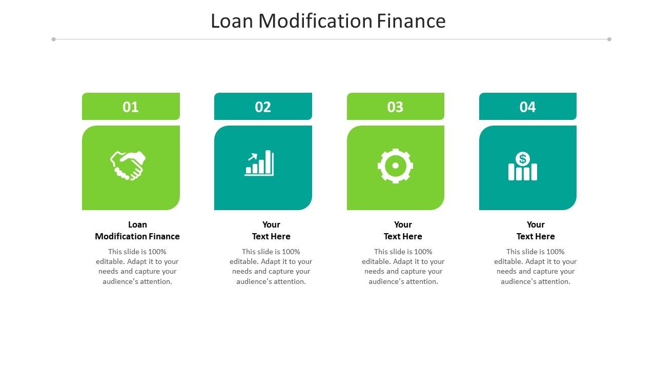 Loan modification finance ppt powerpoint presentation icon cpb Slide01