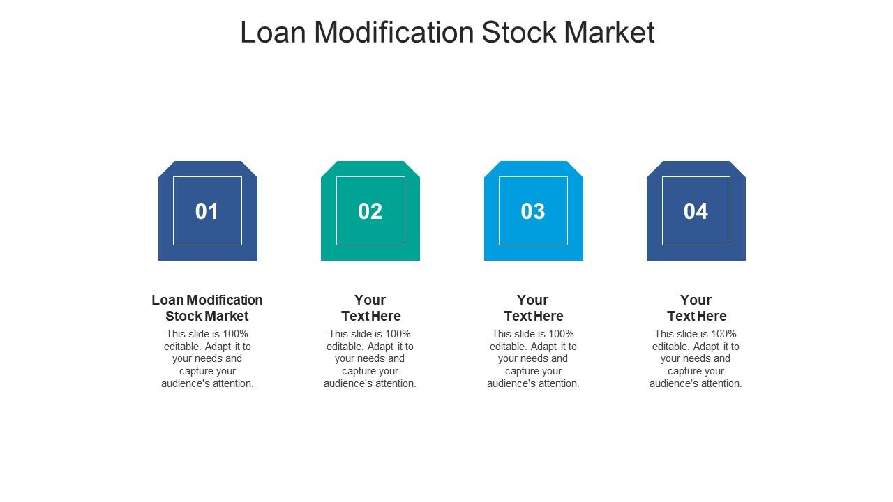 Loan modification stock market ppt powerpoint presentation icon background image cpb Slide01