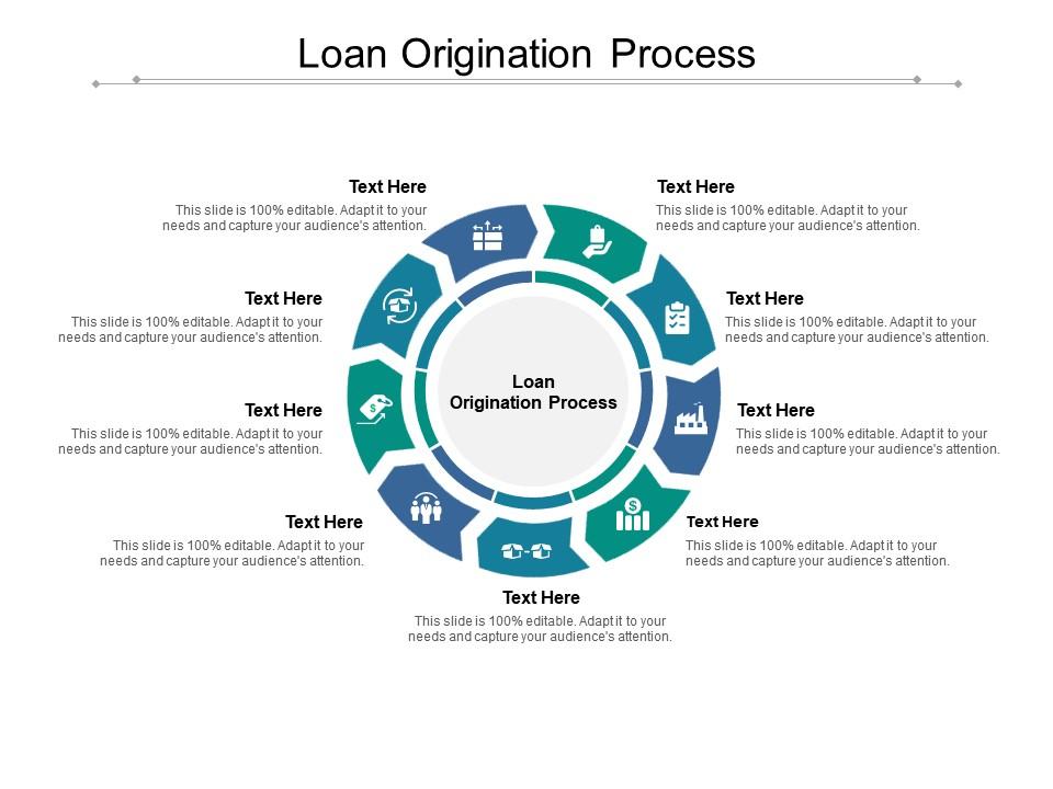 Loan origination process ppt powerpoint presentation icon objects cpb Slide01