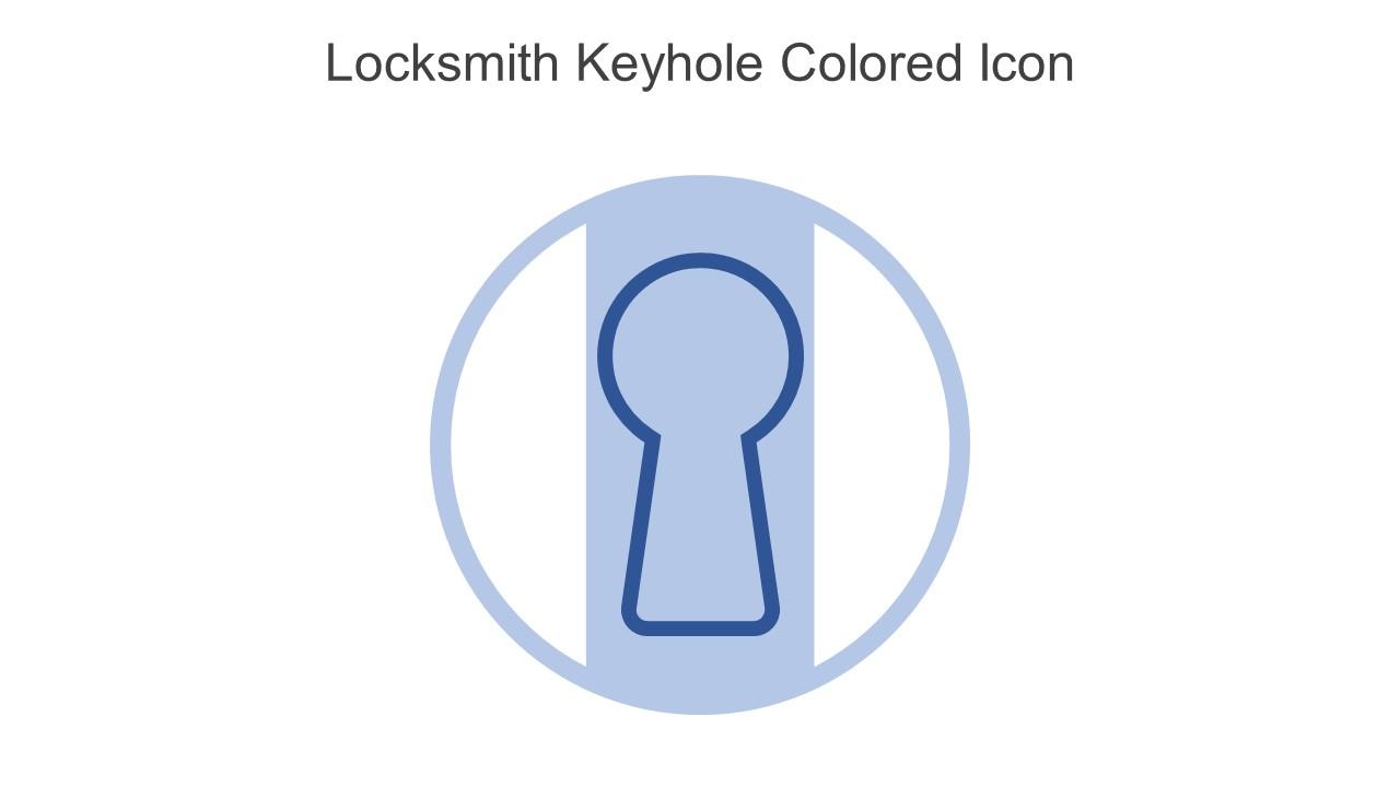 Locksmith Keyhole Colored Icon In Powerpoint Pptx Png And Editable Eps Format