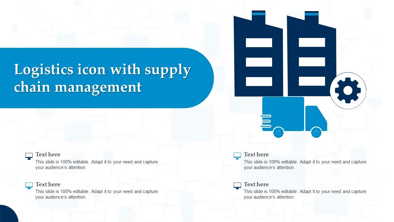 Logistics Icon With Supply Chain Management Slide01