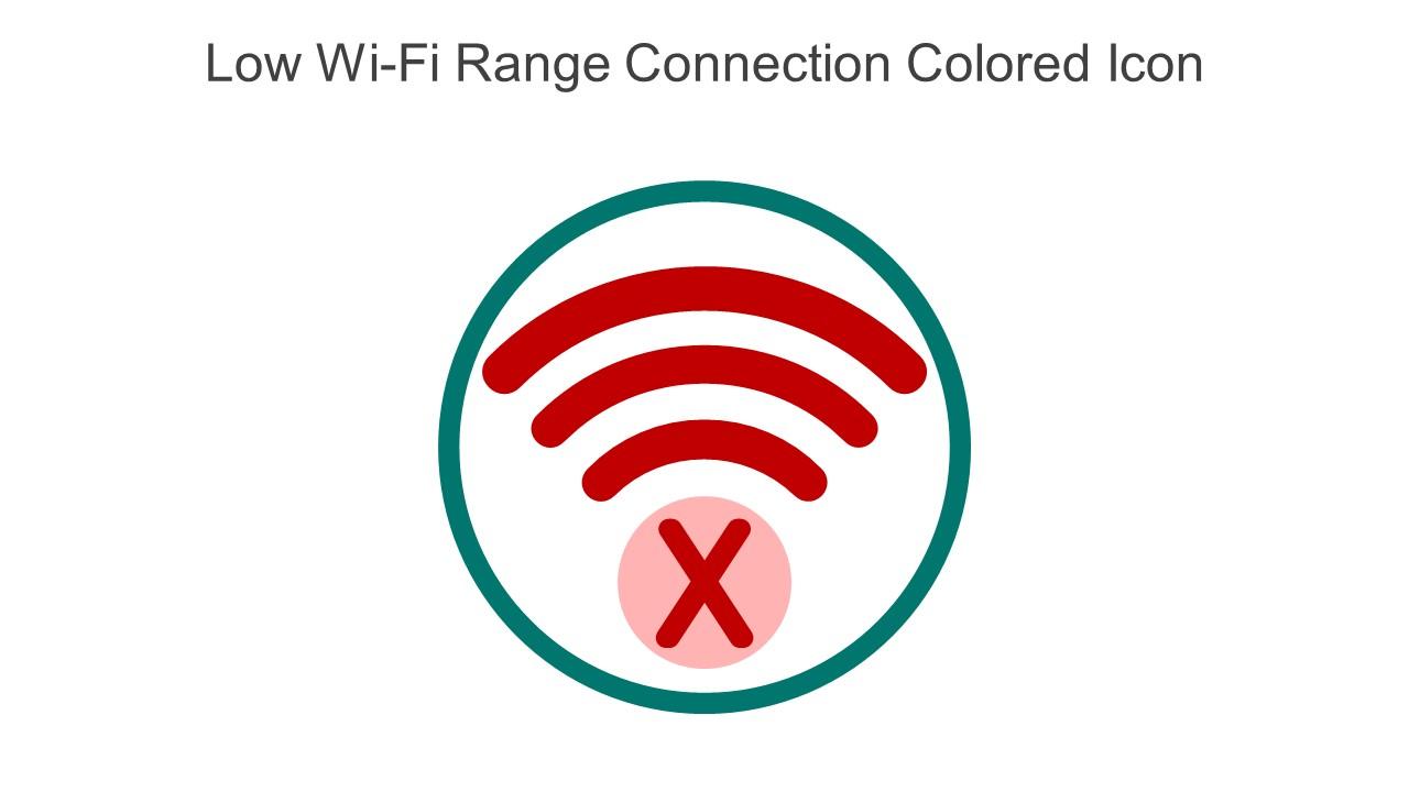 Low Wi Fi Range Connection Colored Icon In Powerpoint Pptx Png And Editable Eps Format