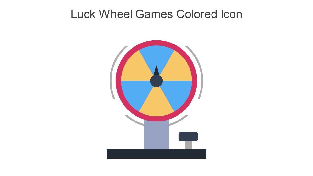 Luck Wheel Games Colored Icon In Powerpoint Pptx Png And Editable Eps Format Slide01