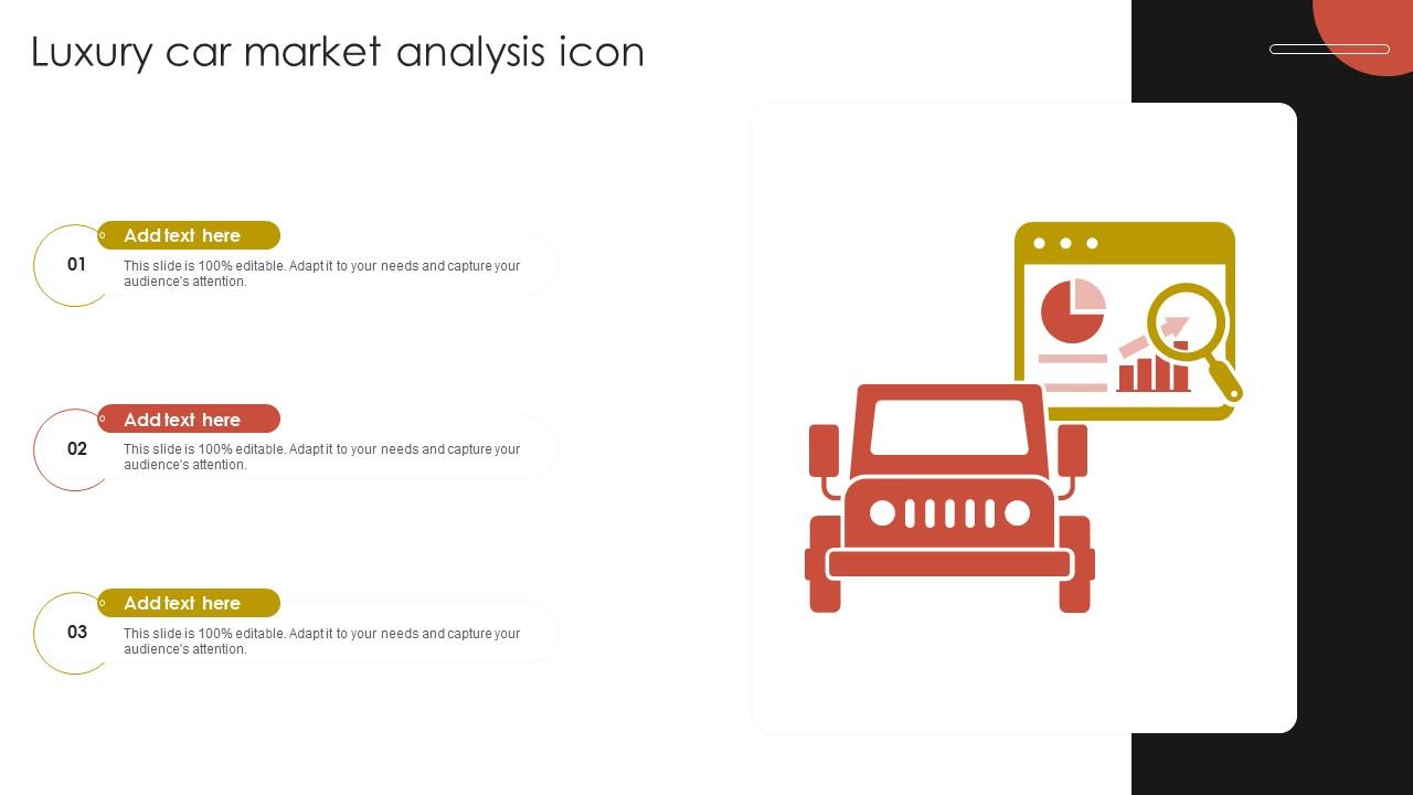 Luxury Car Market Analysis Icon
