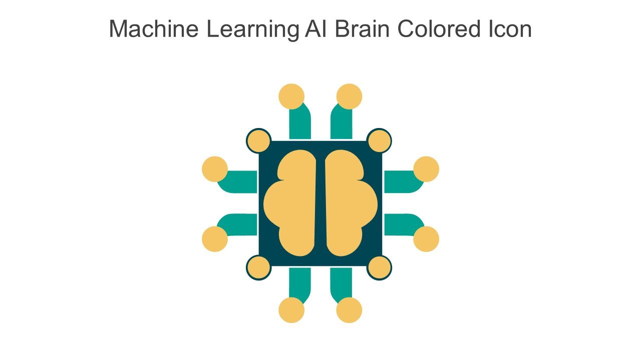 Machine Learning AI Brain Colored Icon In Powerpoint Pptx Png And Editable Eps Format