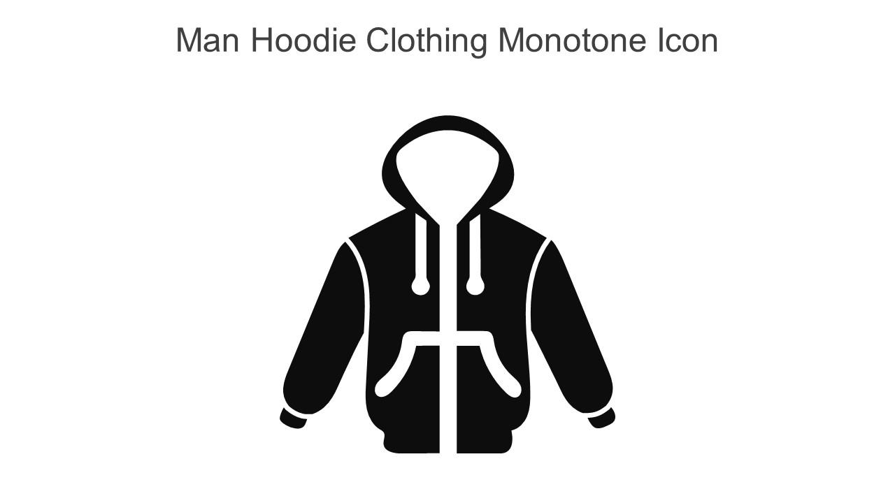Man Hoodie Clothing Monotone Icon In Powerpoint Pptx Png And Editable Eps Format