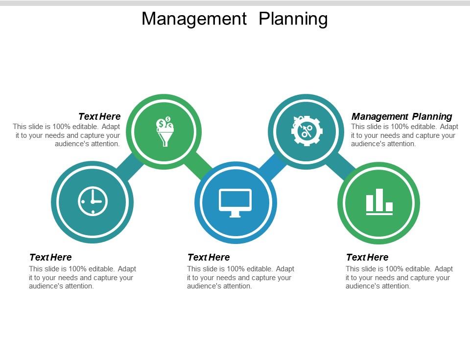 Management planning ppt powerpoint presentation icon topics cpb Slide01