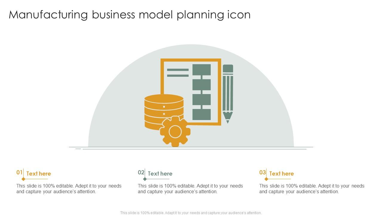 Manufacturing Business Model Planning Icon Slide01