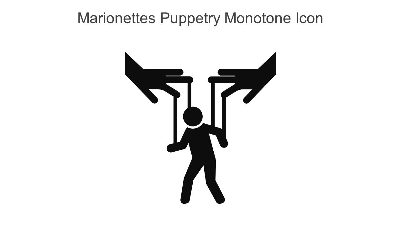 Marionettes Puppetry Monotone Icon In Powerpoint Pptx Png And Editable Eps Format