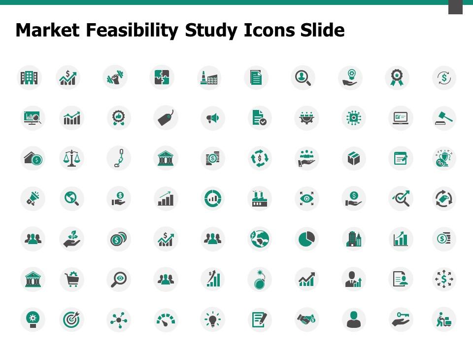 Market feasibility study icons slide growth strategy ppt powerpoint slides Slide01