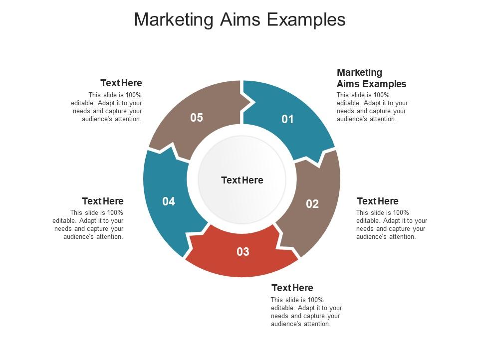 Marketing aims examples ppt powerpoint presentation icon show cpb Slide01