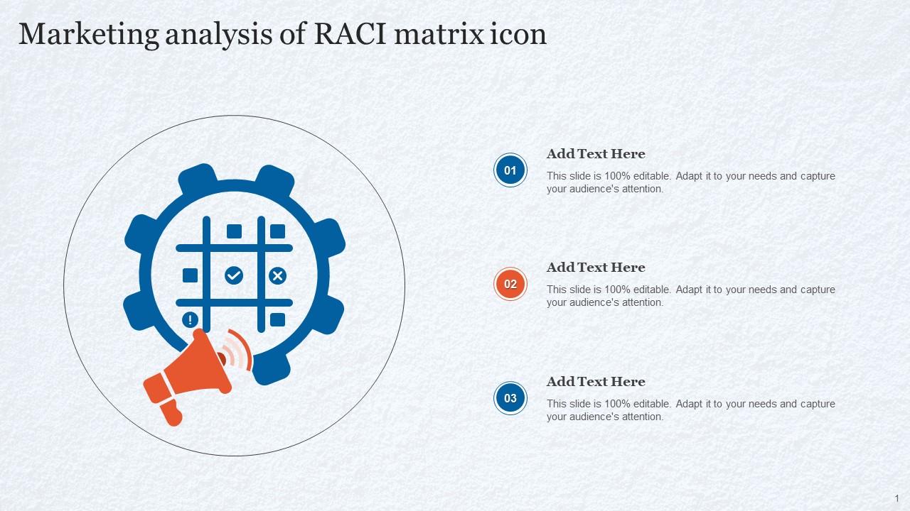 Marketing Analysis Of RACI Matrix Icon Slide01