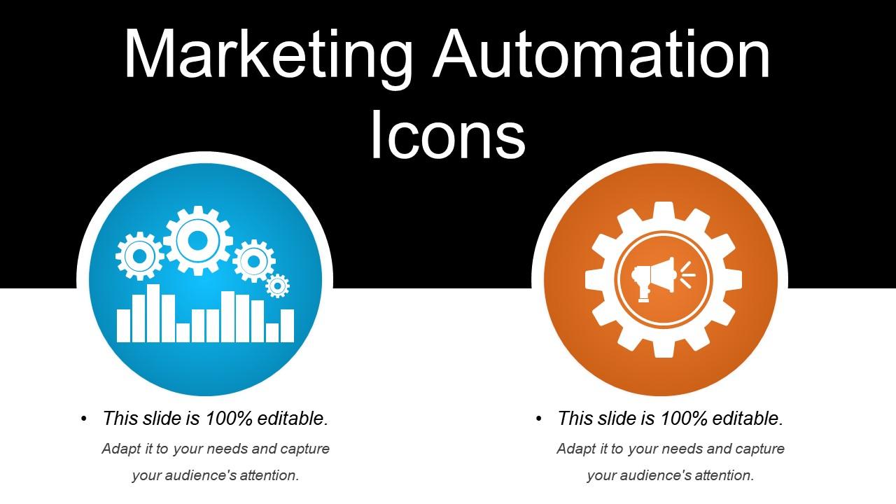 Marketing automation icons powerpoint slide template Slide01