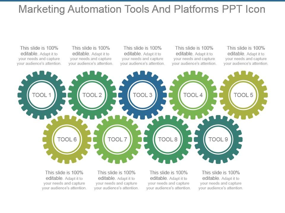 Marketing automation tools and platforms ppt icon Slide01