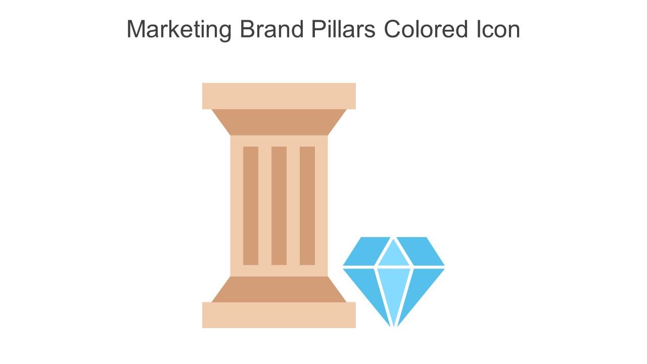 Marketing Brand Pillars Colored Icon In Powerpoint Pptx Png And Editable Eps Format Slide01