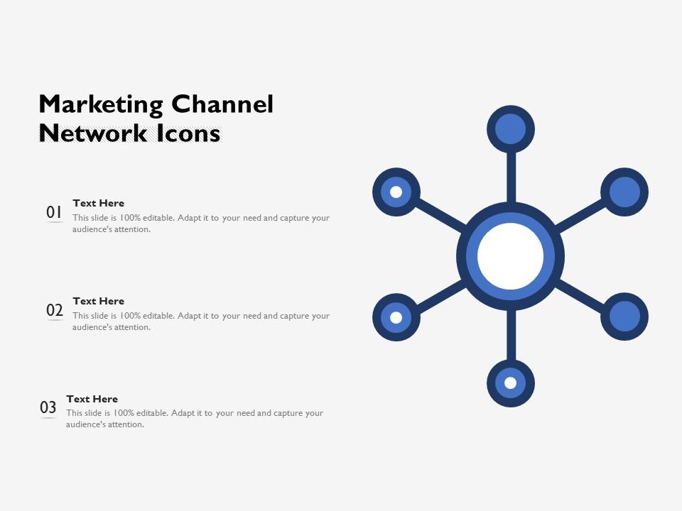 Marketing channel network icons Slide01