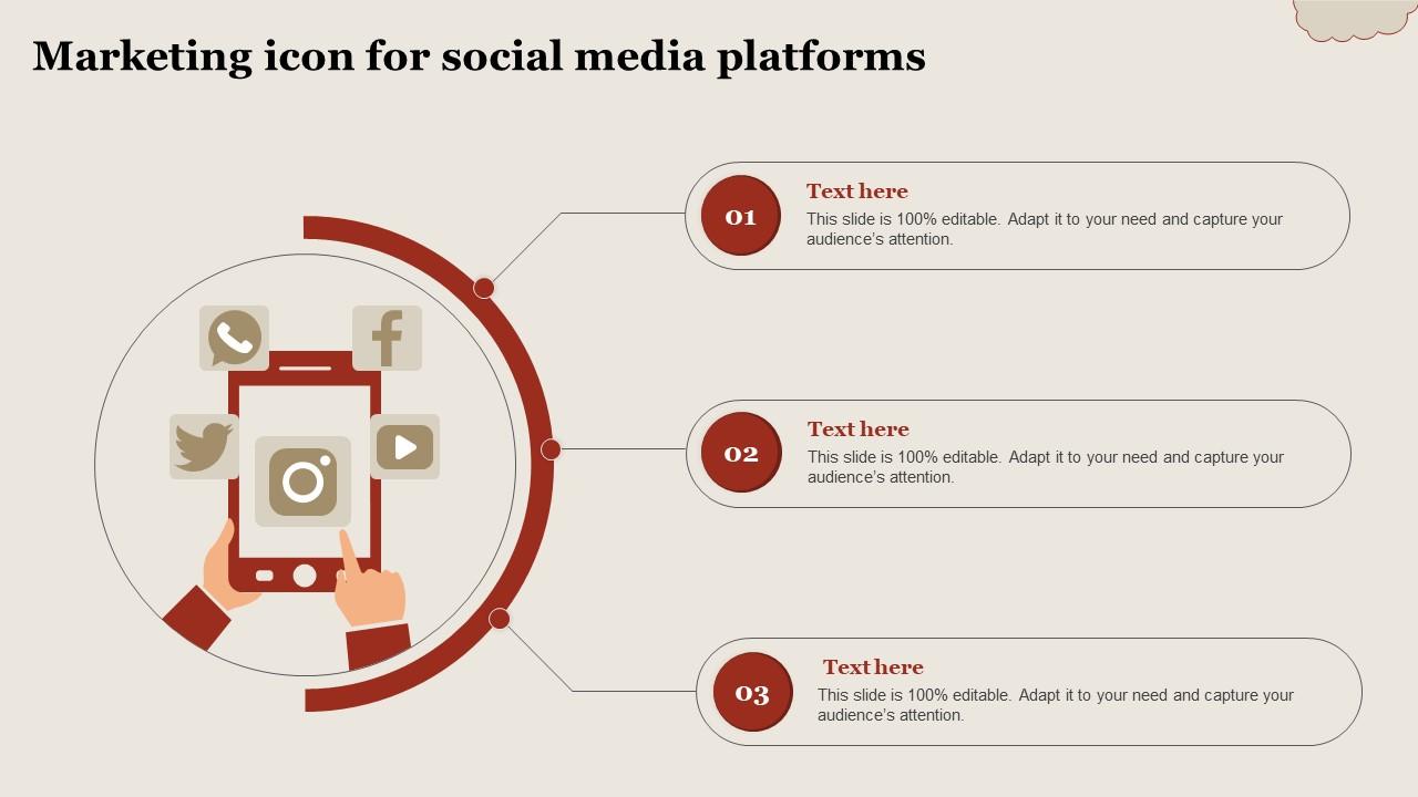Marketing Icon For Social Media Platforms