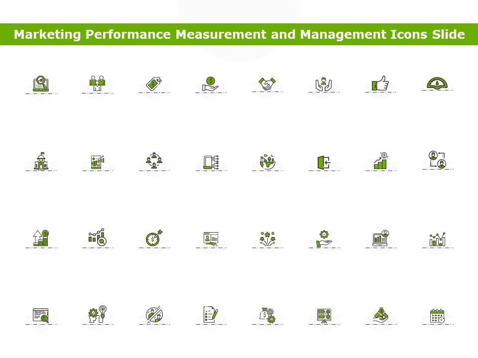 Marketing performance measurement and management icons slide ppt powerpoint presentation styles ideas Slide01