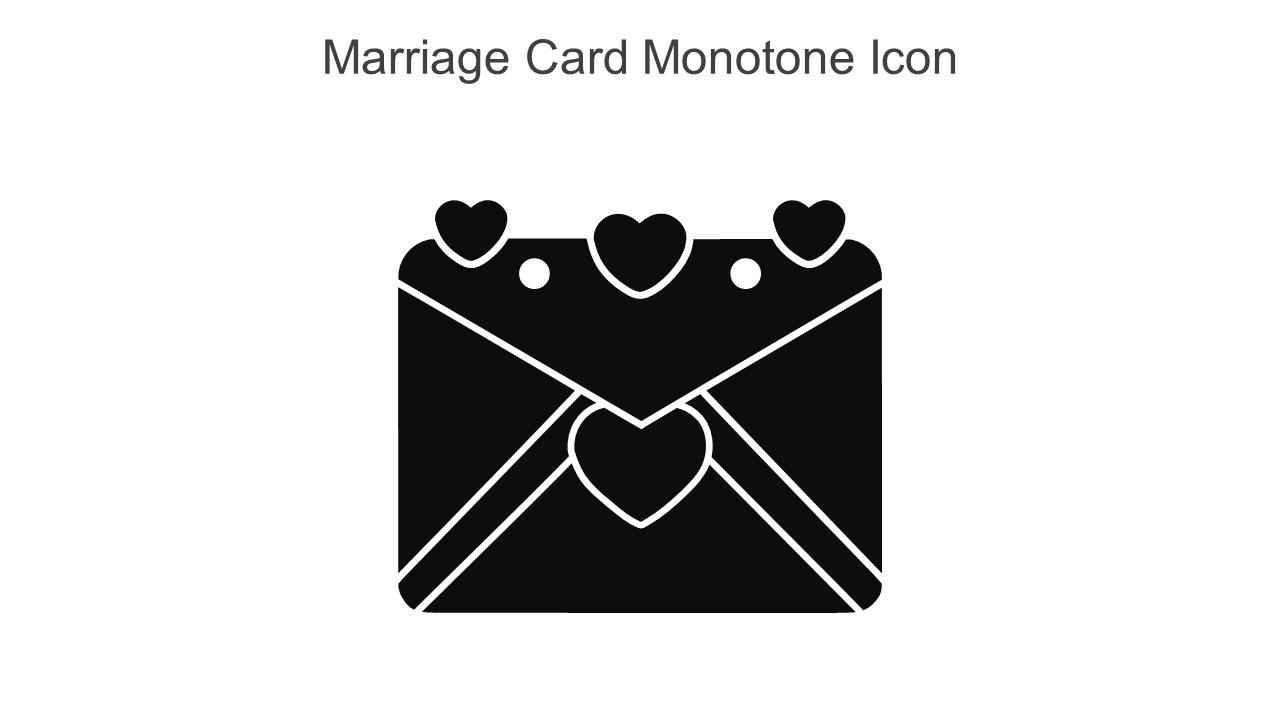 Marriage Card Monotone Icon In Powerpoint Pptx Png And Editable Eps Format