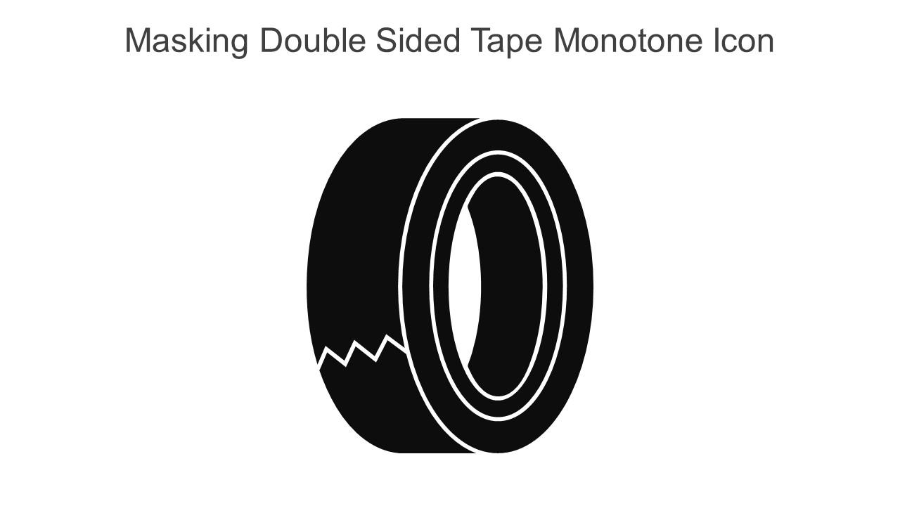 Masking Double Sided Tape Monotone Icon In Powerpoint Pptx Png And Editable Eps Format