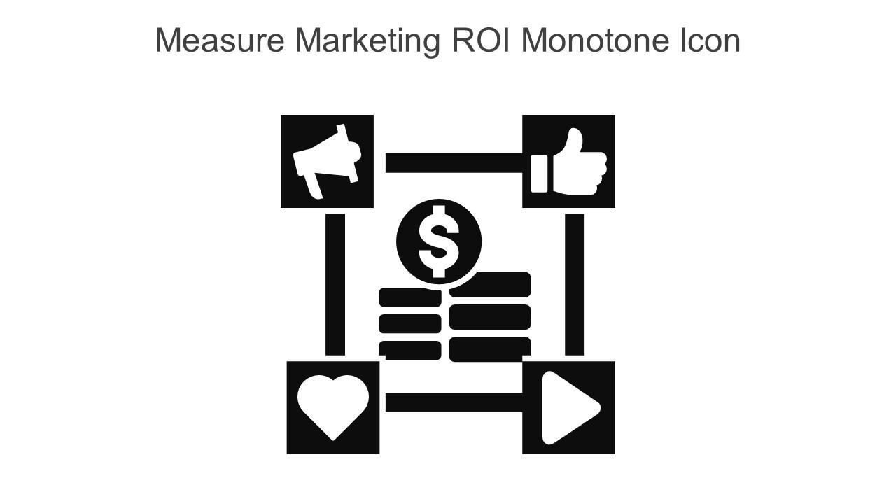 Measure Marketing ROI Monotone Icon In Powerpoint Pptx Png And Editable Eps Format Slide01