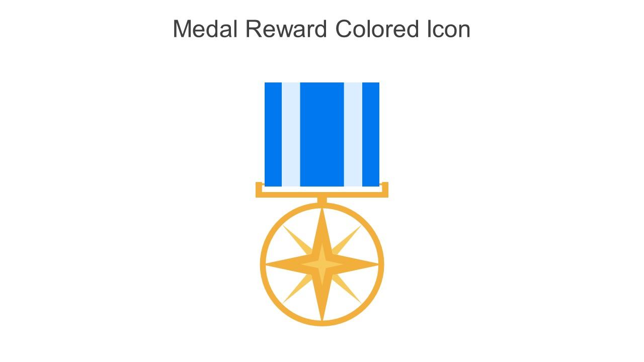 Medal Reward Colored Icon In Powerpoint Pptx Png And Editable Eps Format Slide01