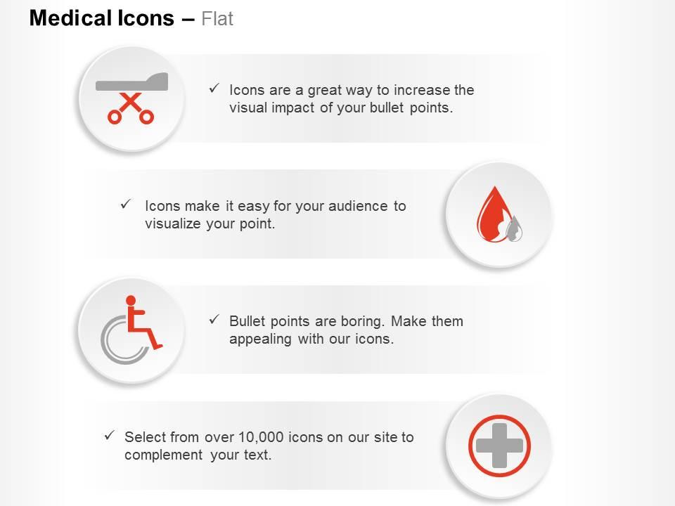 Medical emergency treatment symbols ppt icons graphics Slide01