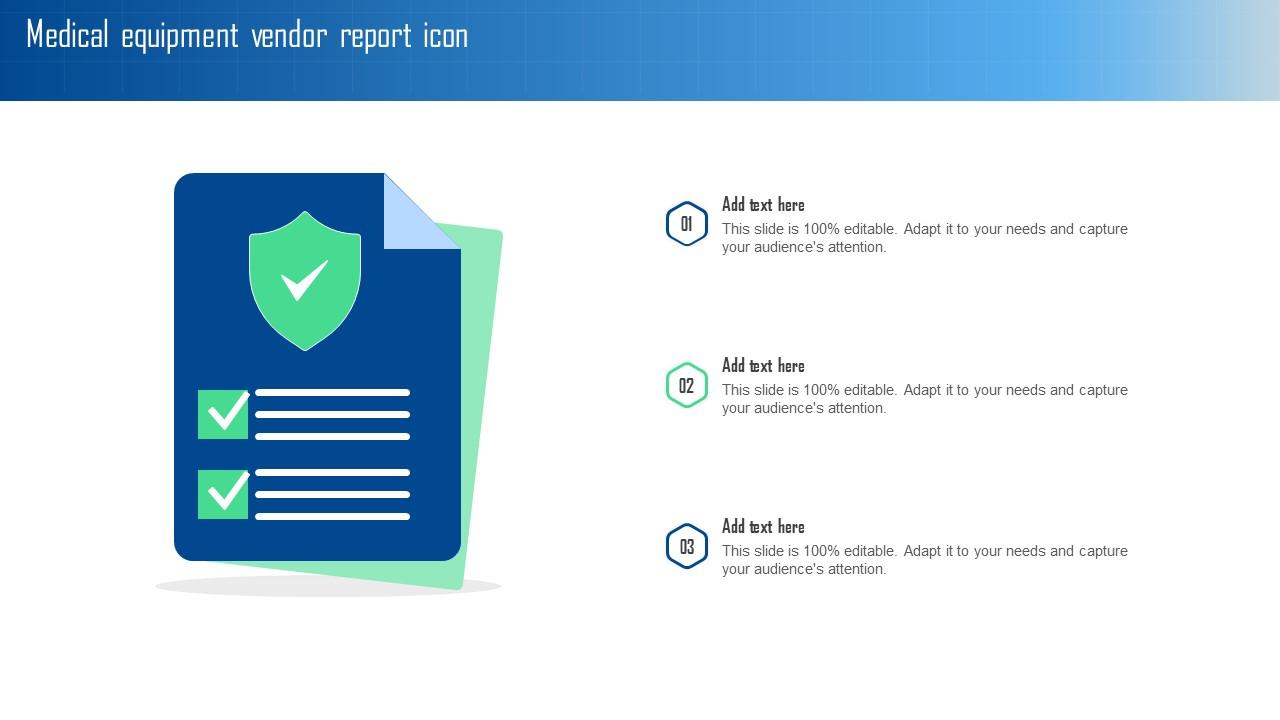 Medical Equipment Vendor Report Icon