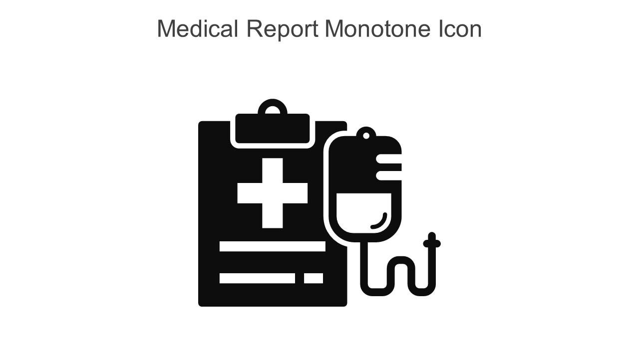 Medical Report Monotone Icon In Powerpoint Pptx Png And Editable Eps Format Slide01
