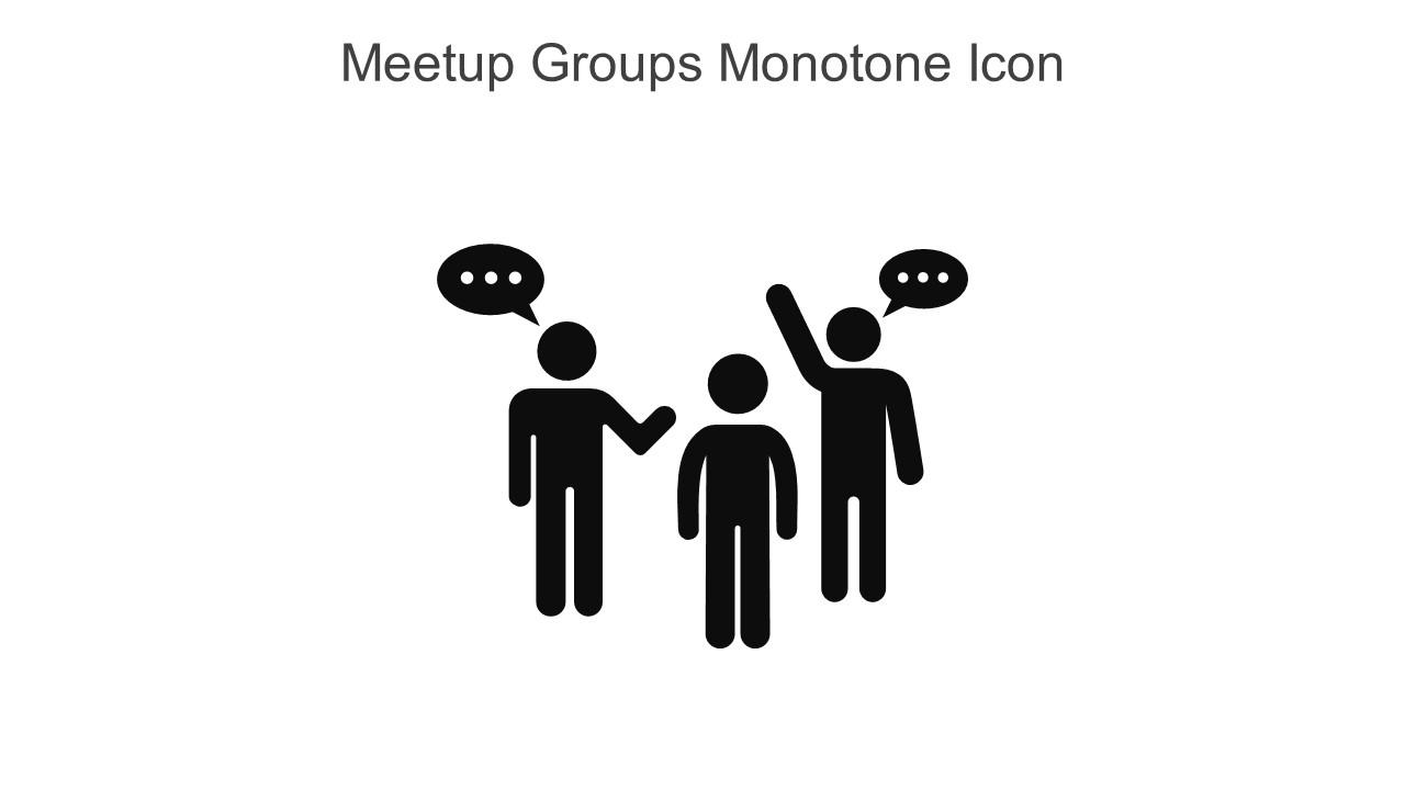Meetup Groups Monotone Icon In Powerpoint Pptx Png And Editable Eps Format Slide01