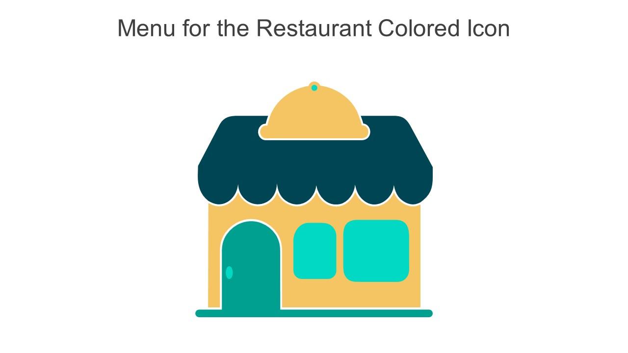 Menu For The Restaurant Colored Icon In Powerpoint Pptx Png And Editable Eps Format