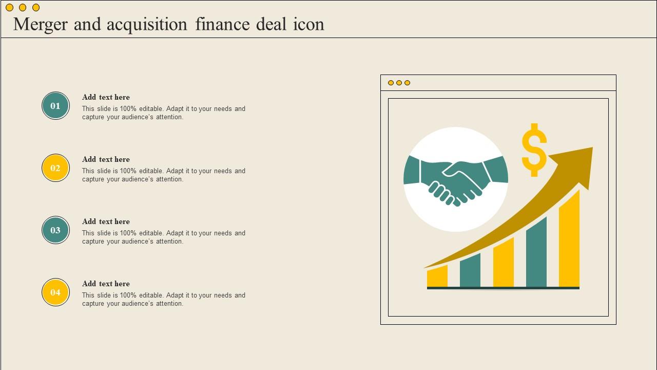Merger And Acquisition Finance Deal Icon Slide01