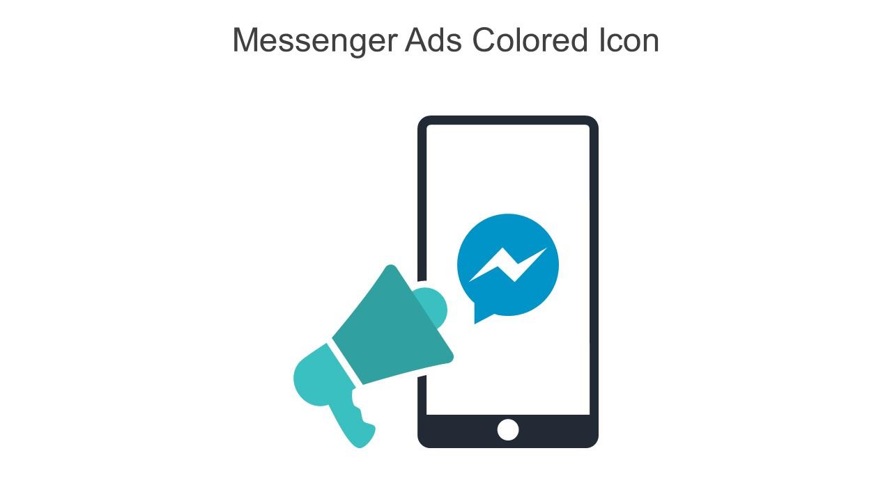 Messenger Ads Colored Icon In Powerpoint Pptx Png And Editable Eps Format Slide01