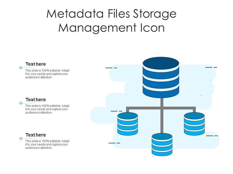 Metadata files storage management icon Slide01