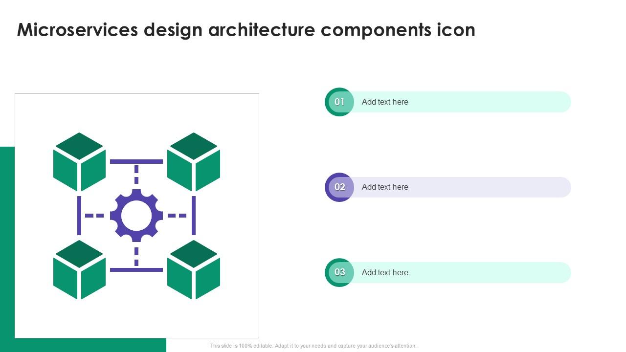 Microservices Design Architecture Components Icon Ppt Sample