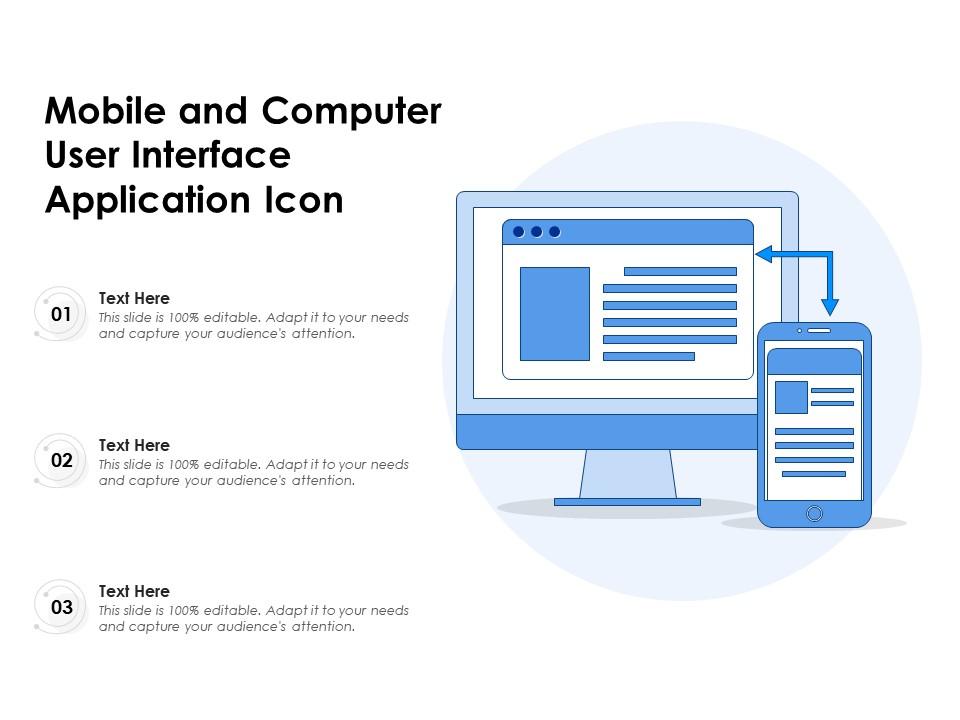 Mobile and computer user interface application icon Slide01