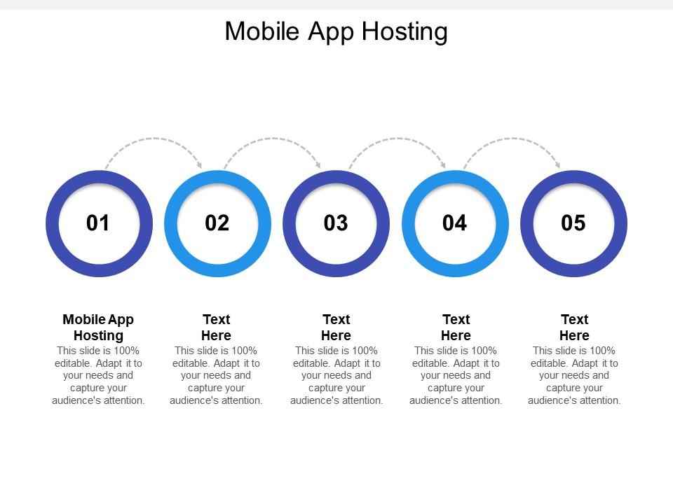 Mobile app hosting ppt powerpoint presentation inspiration icon cpb Slide01