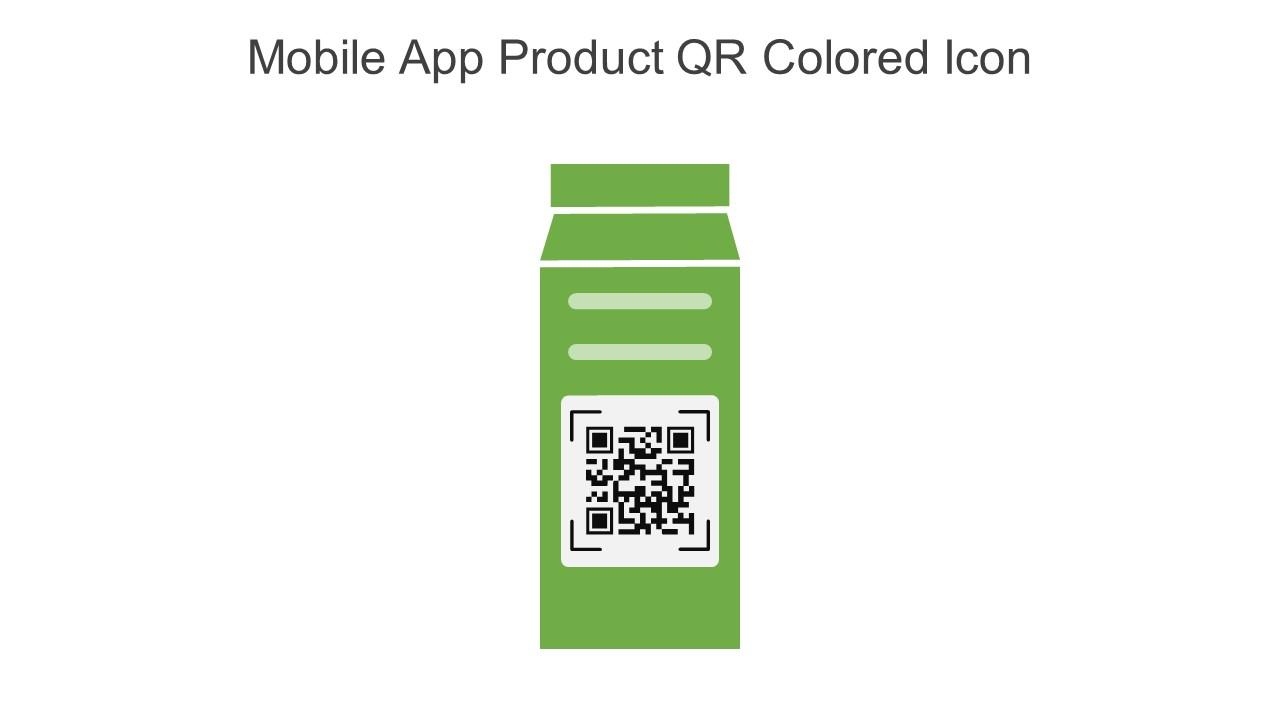 Mobile App Product QR Colored Icon In Powerpoint Pptx Png And Editable Eps Format