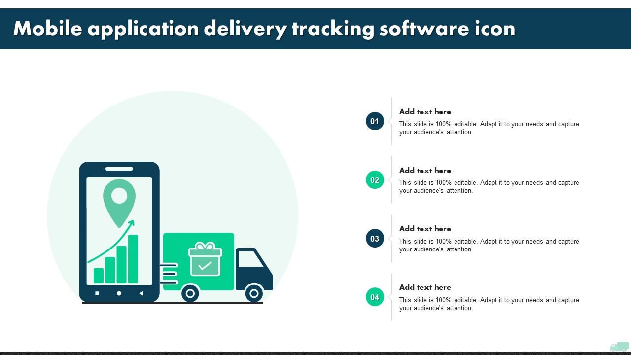 Mobile Application Delivery Tracking Software Icon Slide01