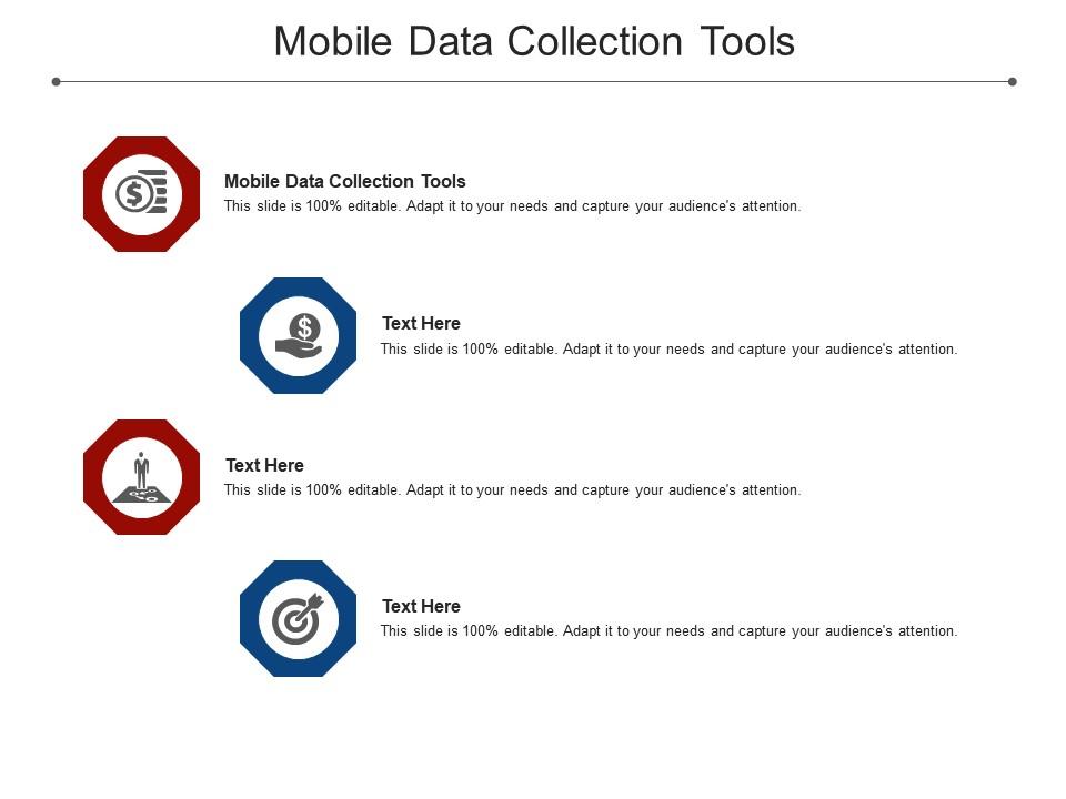 Mobile data collection tools ppt powerpoint presentation show icons cpb Slide01