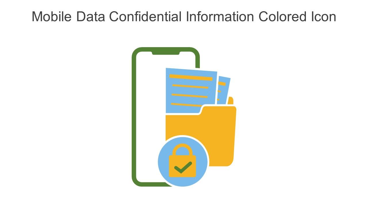 Mobile Data Confidential Information Colored Icon In Powerpoint Pptx Png And Editable Eps Format
