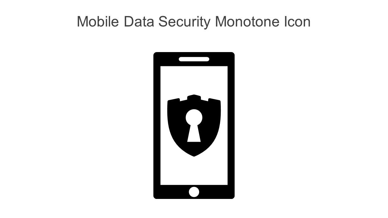 Mobile Data Security Monotone Icon In Powerpoint Pptx Png And Editable Eps Format Slide01