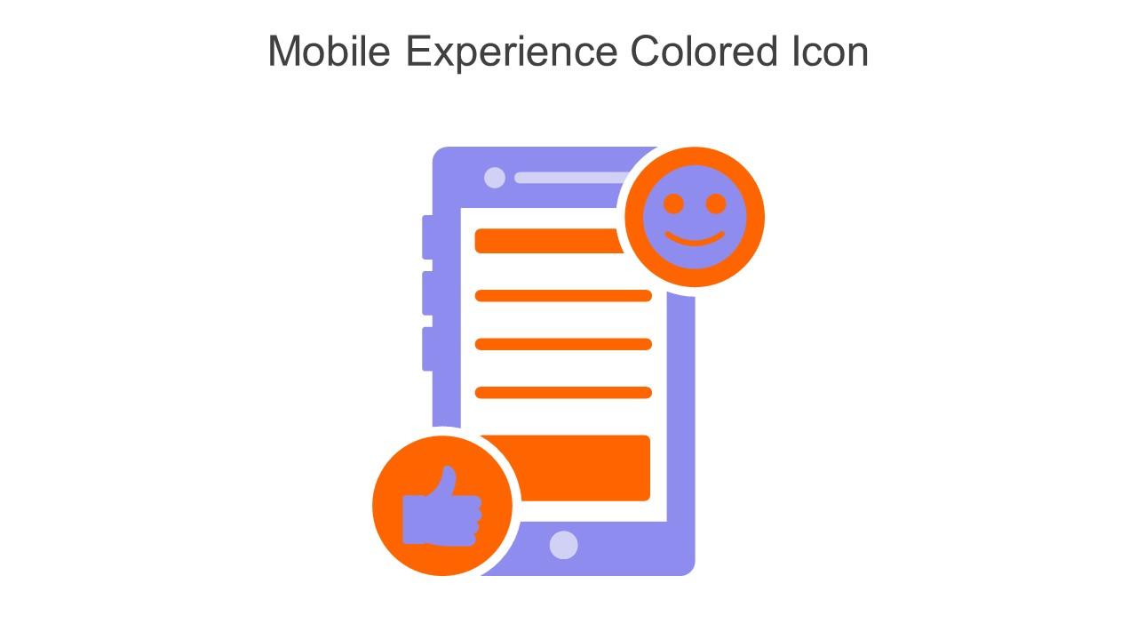 Mobile Experience Colored Icon In Powerpoint Pptx Png And Editable Eps Format Slide01